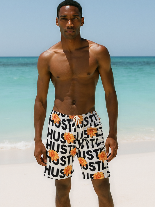 HUSTLE Swim Trunks