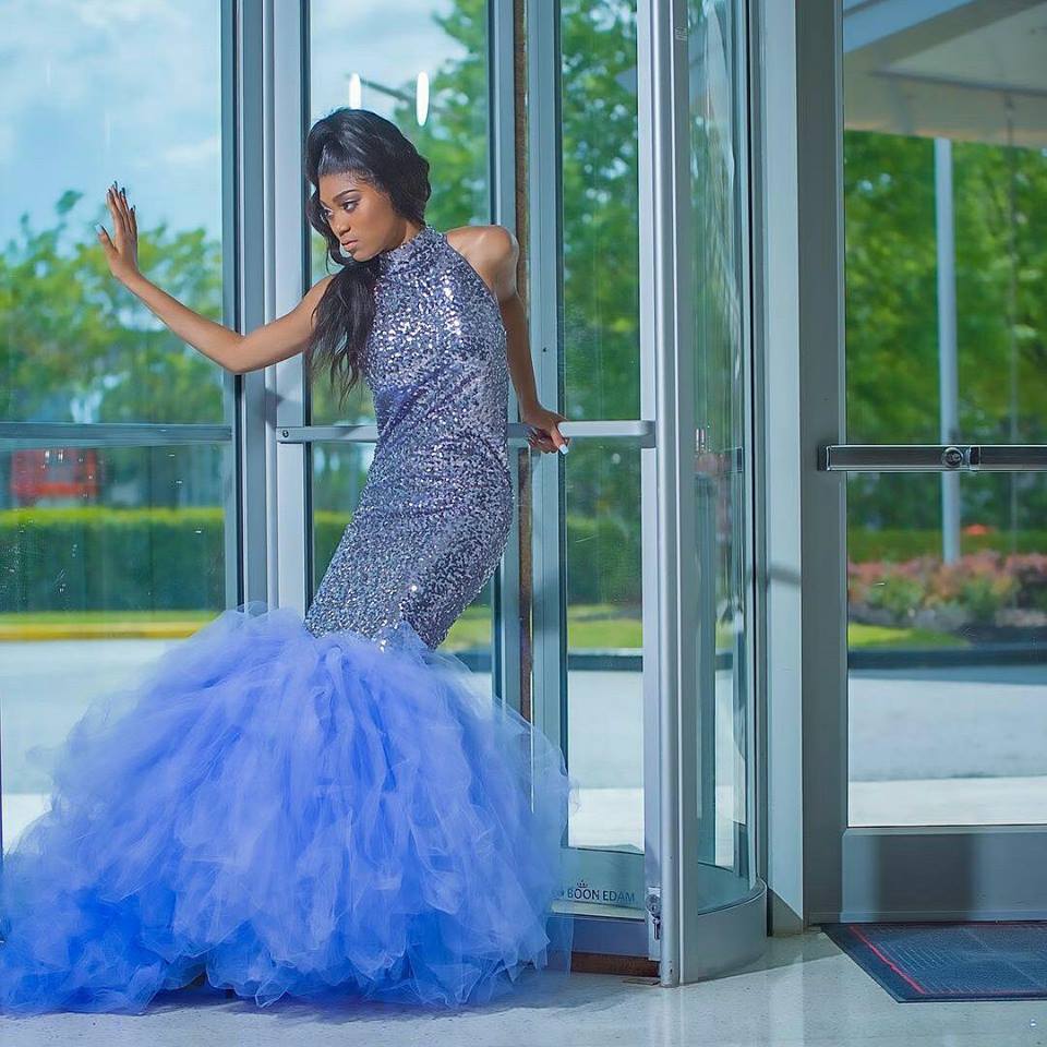 Custom Sleeveless Prom Gown