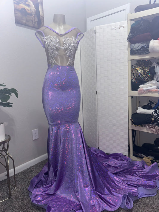 Purple Prom Gown (Mermaid)