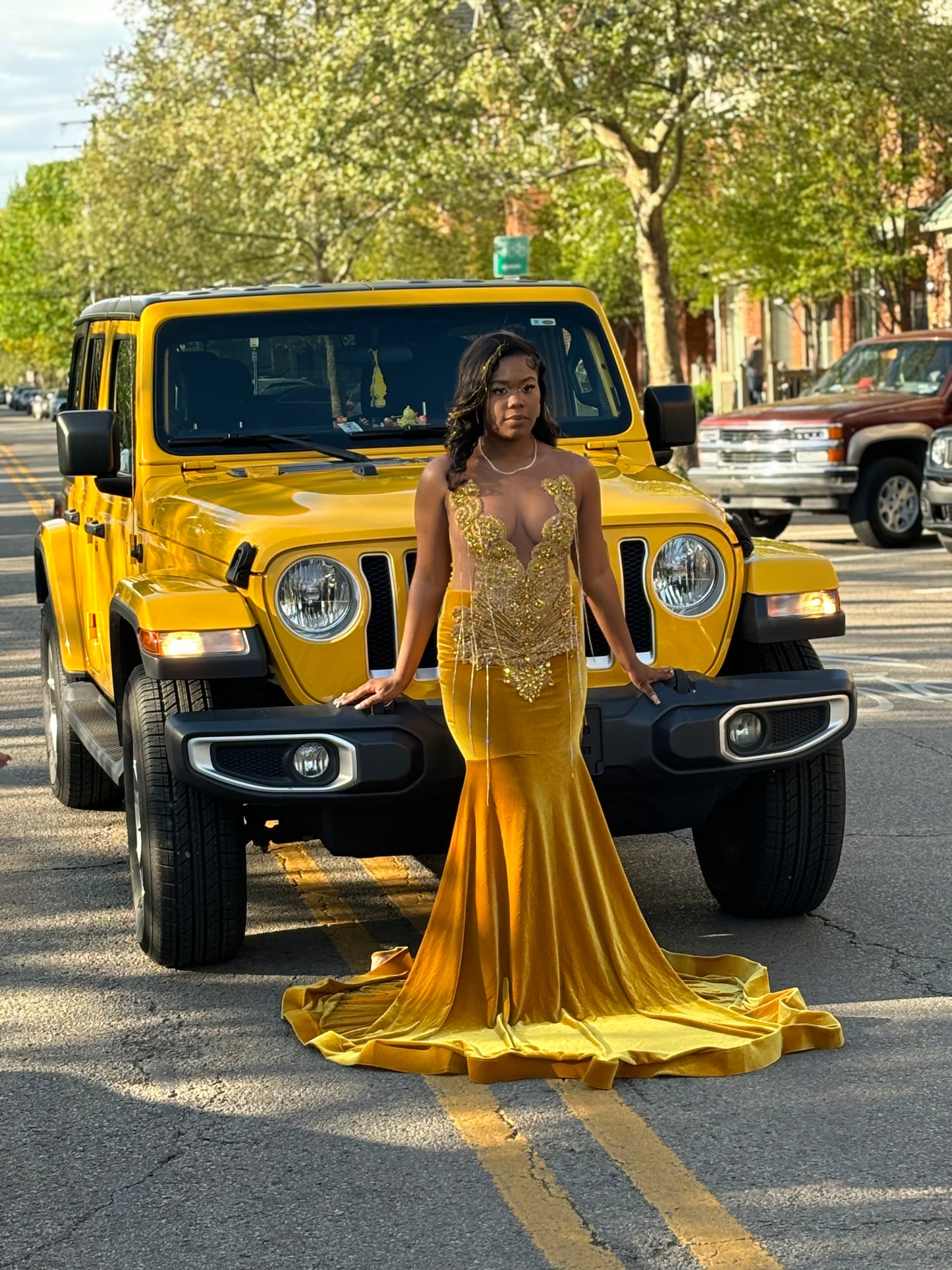 Gold on Gold Prom Gown (Mermaid)