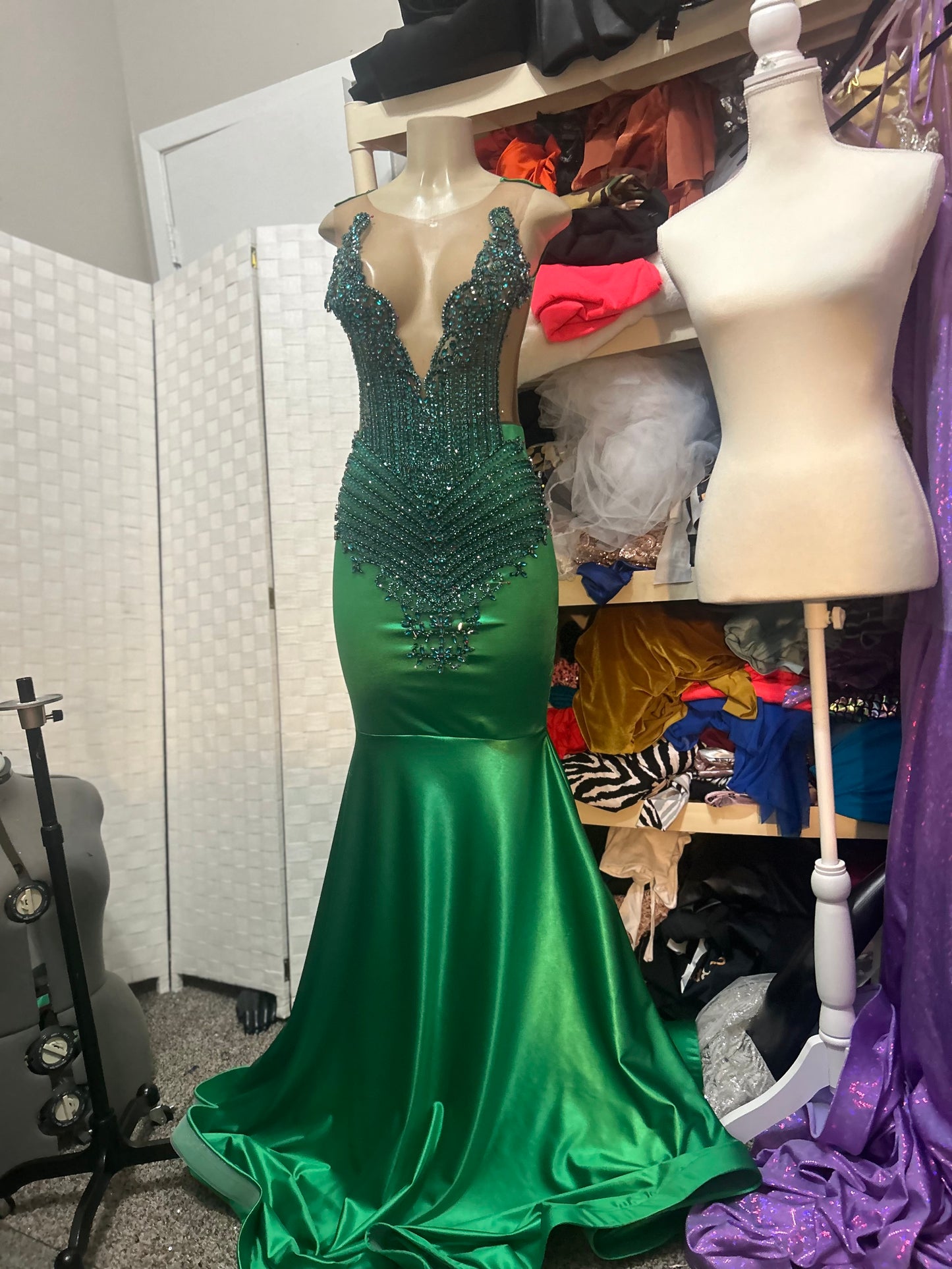 Emerald Green Prom Gown (Mermaid)