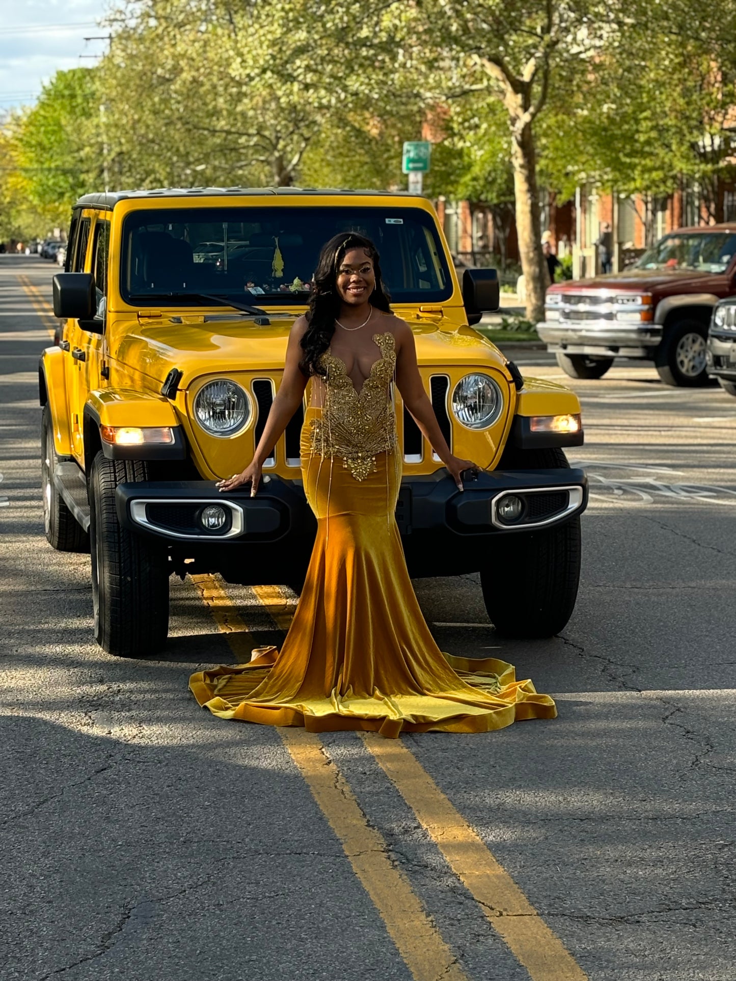 Gold on Gold Prom Gown (Mermaid)