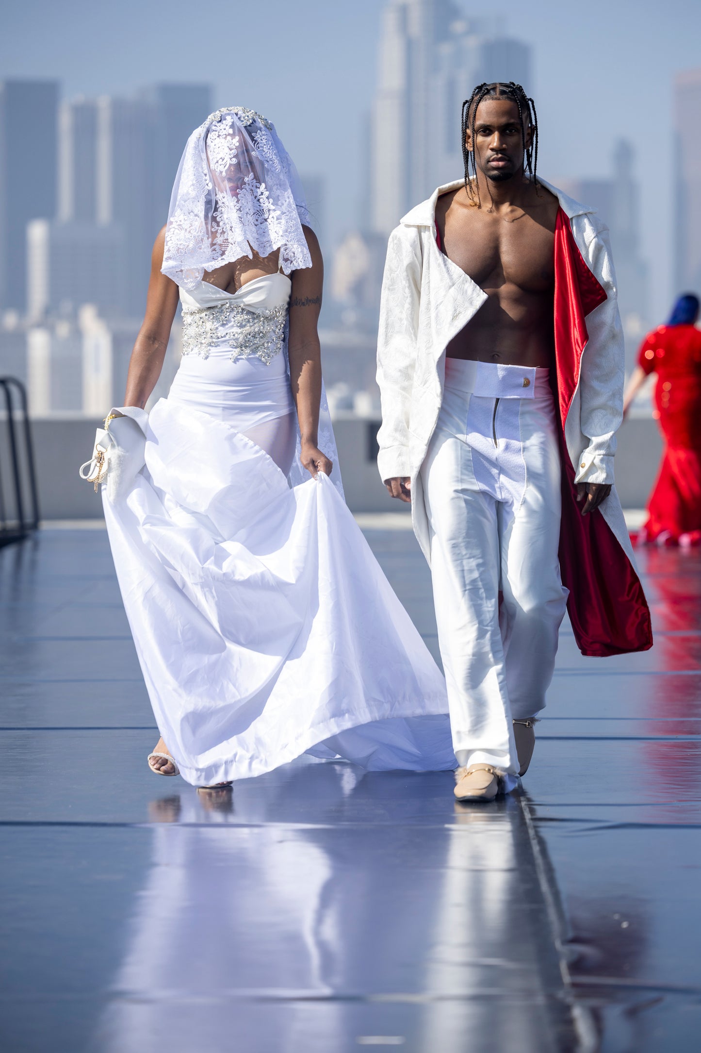 Sexy Bodysuit Wedding Gown