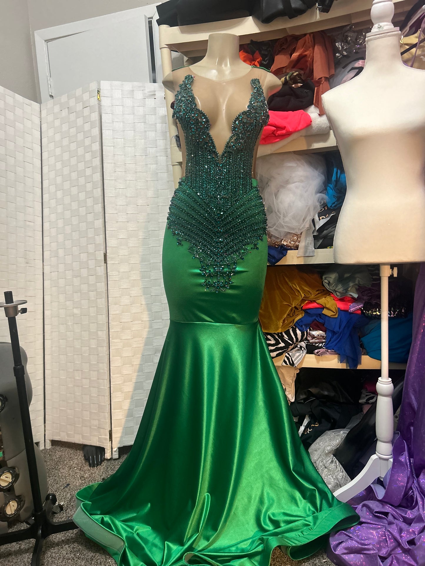 Emerald Green Prom Gown (Mermaid)