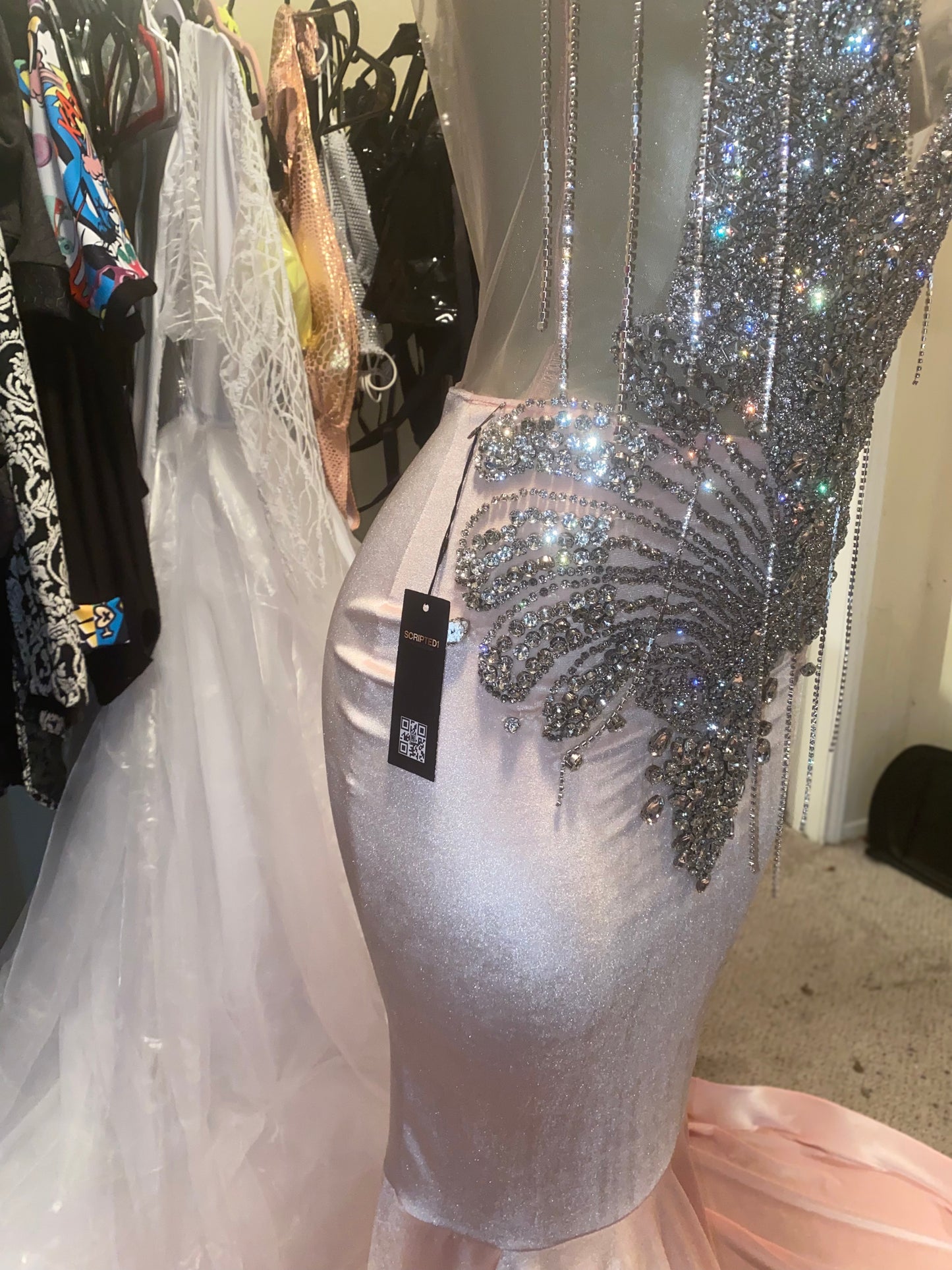 Custom Sleeveless Prom Gown (Mermaid)