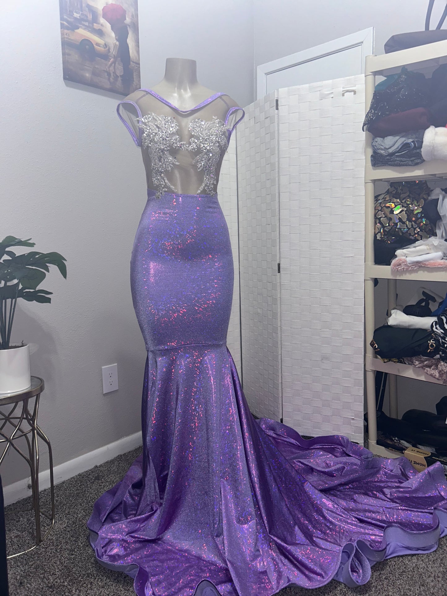 Purple Prom Gown (Mermaid)