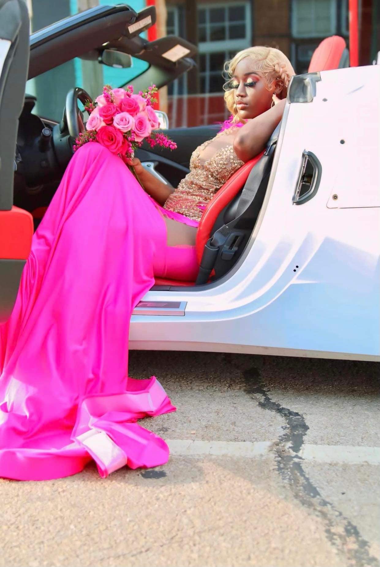 Hot Pink Prom Gown (Mermaid)