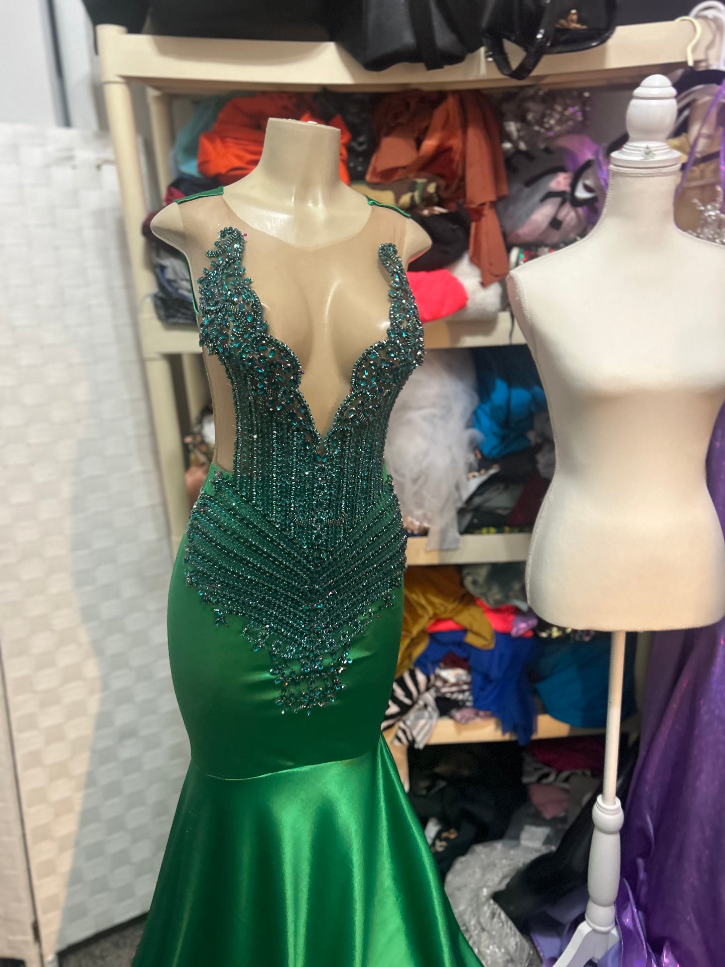 Emerald Green Prom Gown (Mermaid)