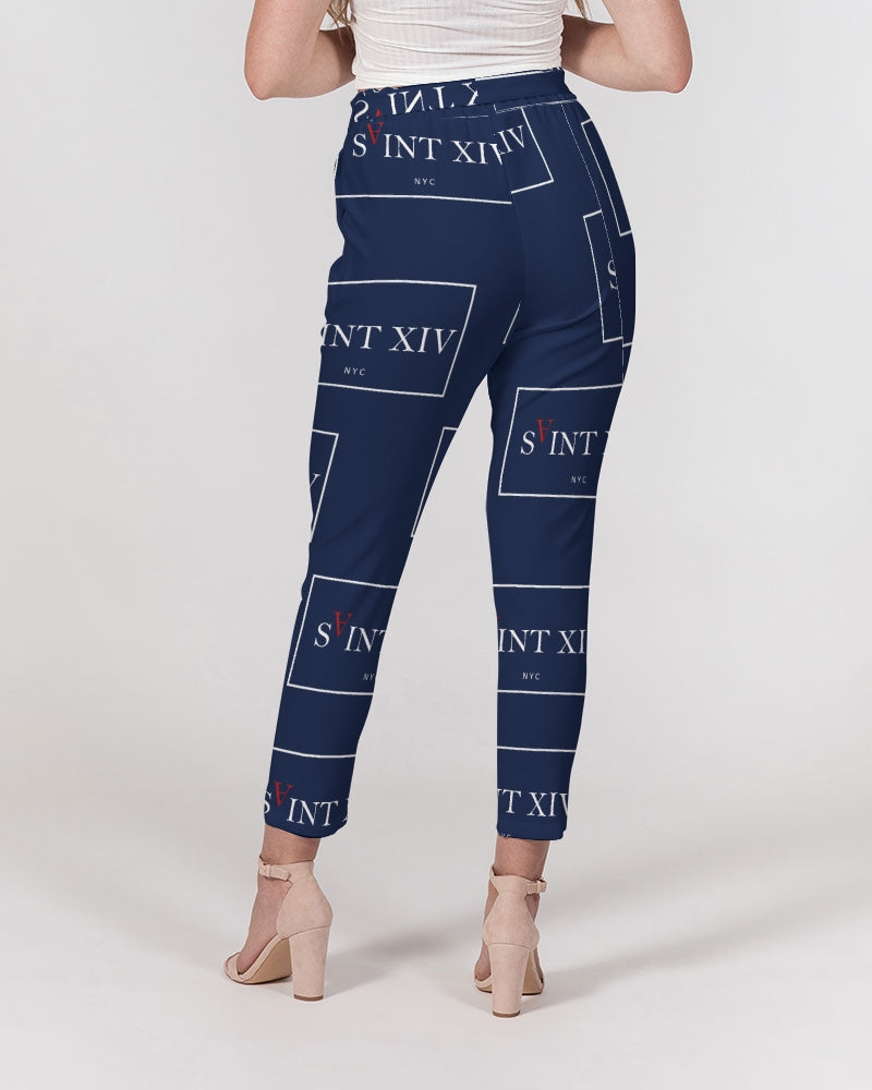 SAINT XIV Women's Belted Tapered Pants (Different Pattern Options S-3XL)