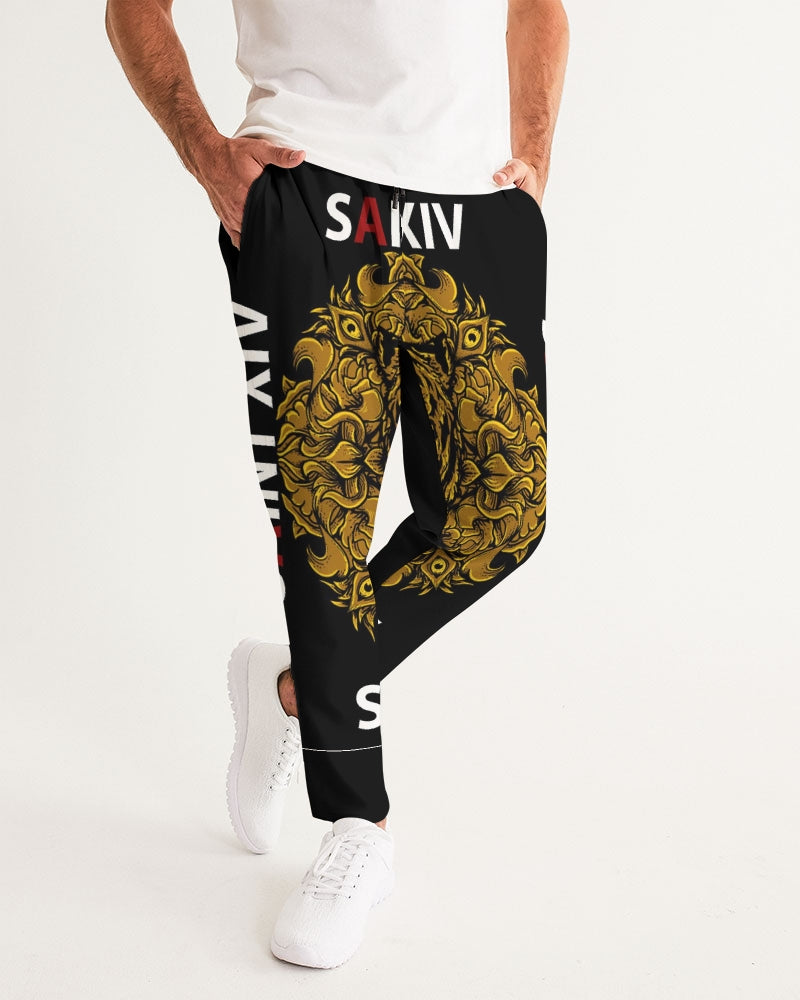 SAINT XIV Lion Gold Emblem Men's Joggers