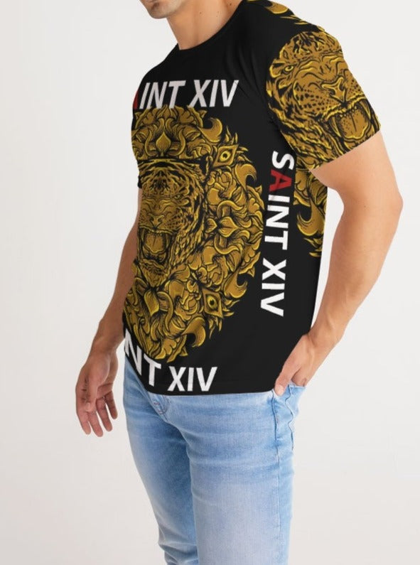 SAINT XIV Lion Gold Logo T-Shirt